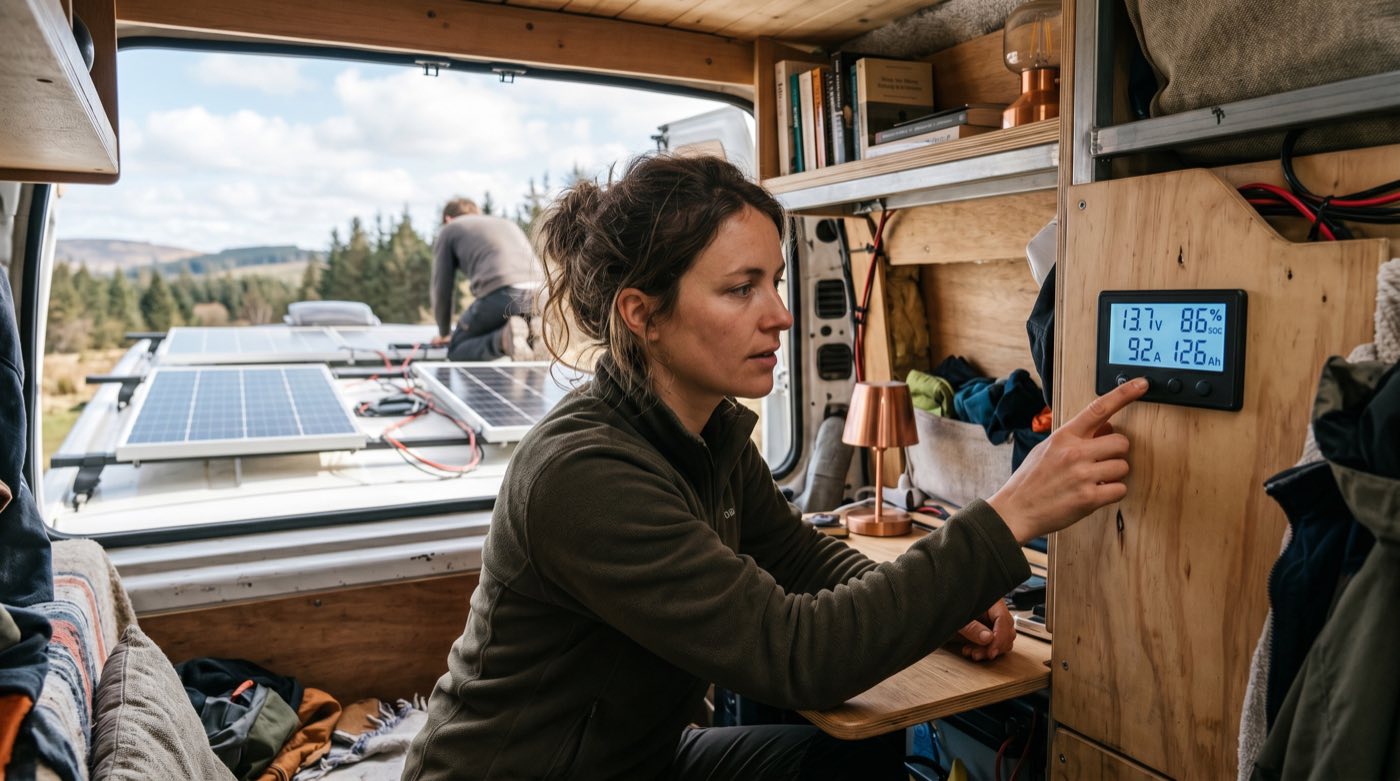 Solár, baterie, měnič: elektro v obytňáku